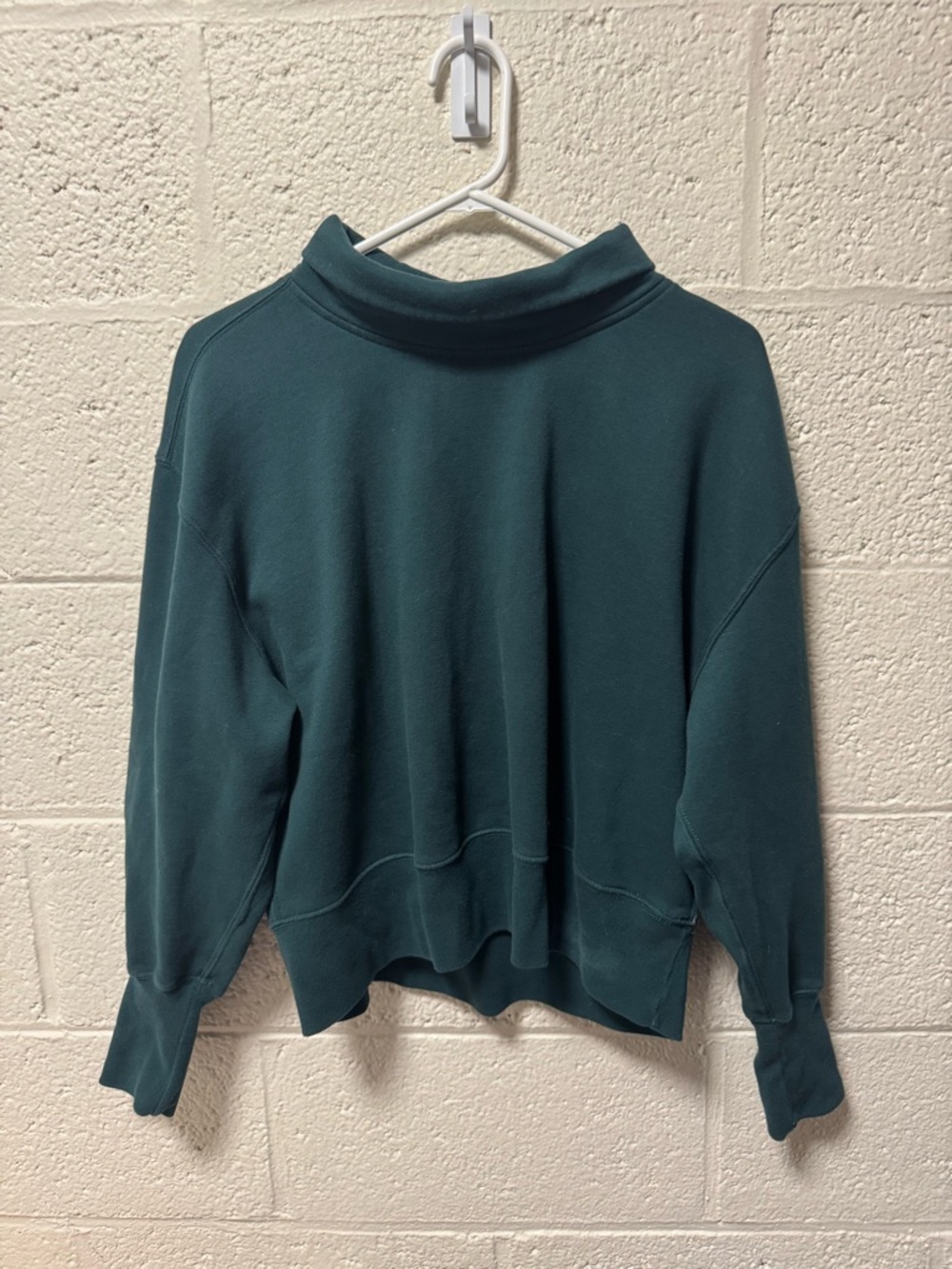 Abercrombie & Fitch Teal Mock Neck Sweatshirt